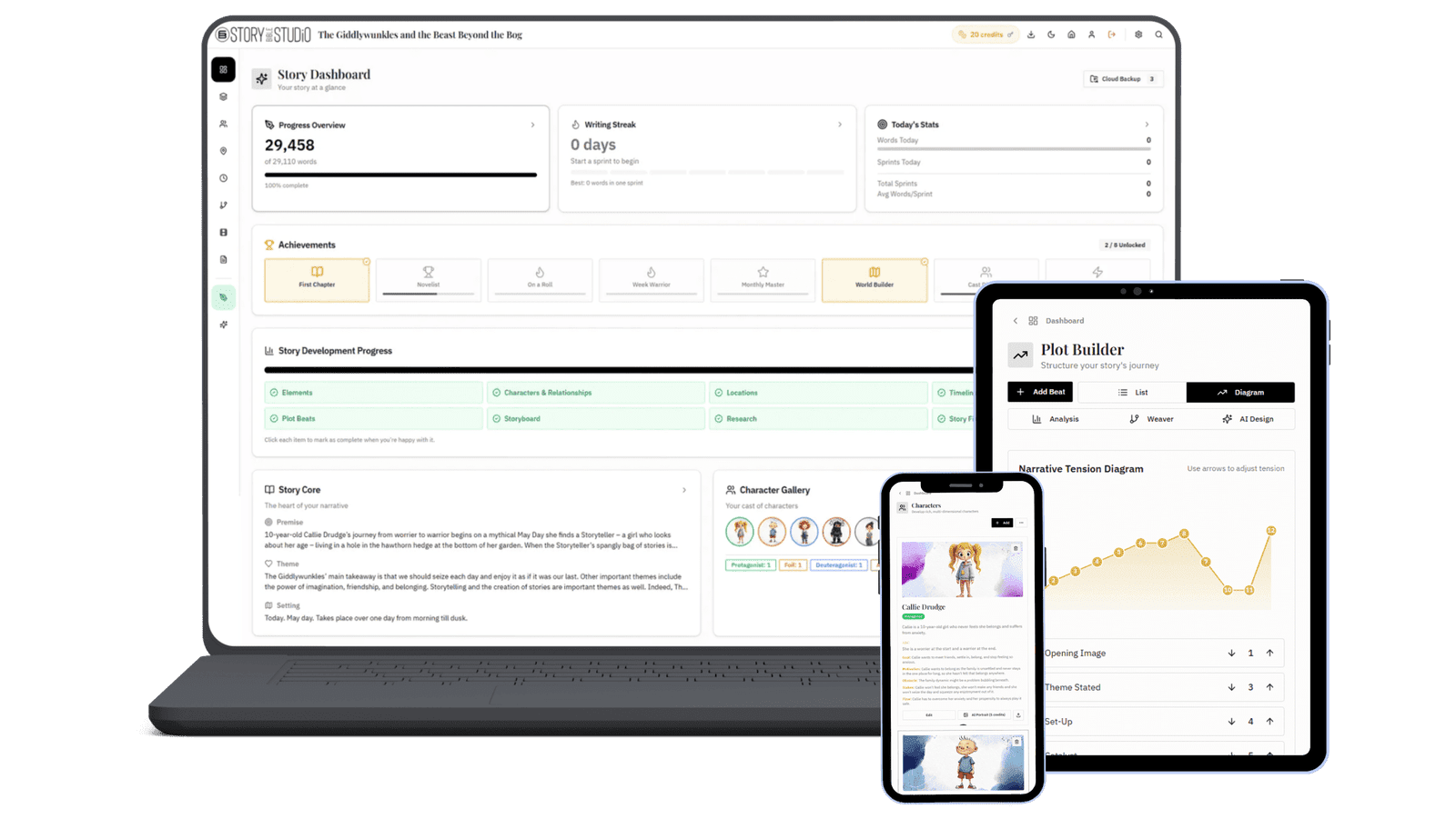 Story Bible Pro - Writer's Studio and Journal