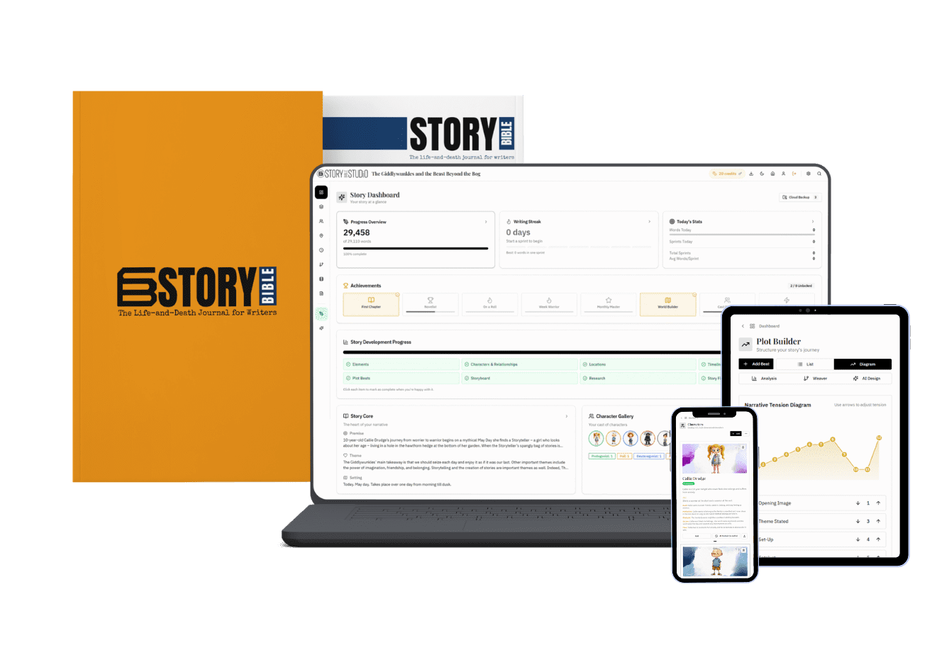 Story Bible Studio and Journal transparent